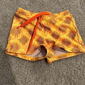 Baby swim shorts Sunflower pattern